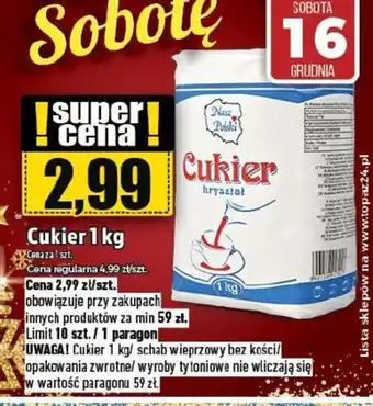 Topaz Cukier 1 kg oferta