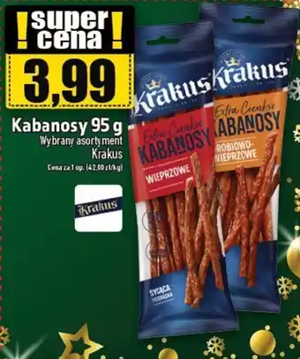Topaz Kabanosy Krakus 95 g oferta