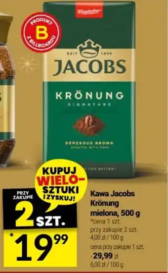 Twój Market Kawa Jacobs Krönung mielona, 500 g oferta
