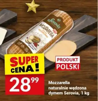 Twój Market Mozzarella naturalnie wędzona dymem Serovia, 1 kg oferta