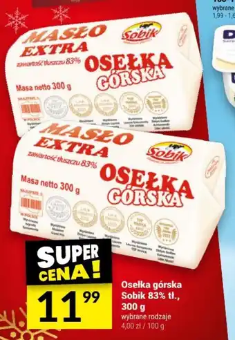 Twój Market Osełka górska Sobik 83% tł., 300 g oferta