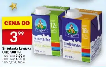 Twój Market Śmietanka Łowicka UHT, 500 ml oferta