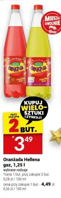 Twój Market Oranżada Hellena gaz, 1,25 l oferta