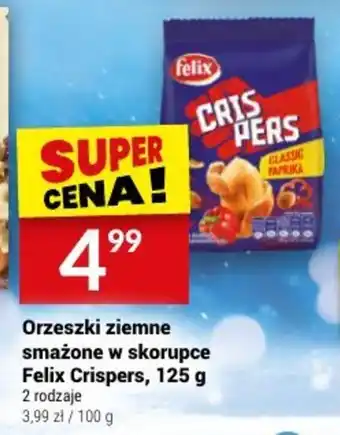 Twój Market Orzeszki ziemne smażone w skorupce Felix Crispers, 125 g oferta