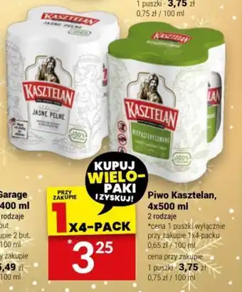 Twój Market Piwo Kasztelan, 4x500 ml oferta
