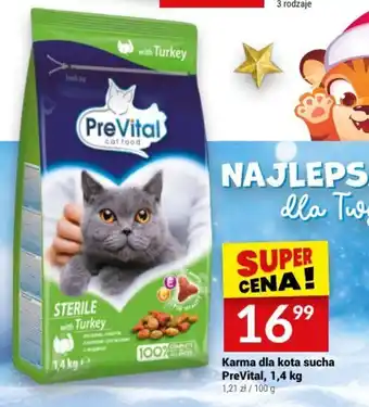 Twój Market Karma dla kota sucha PreVital, 1,4 kg oferta