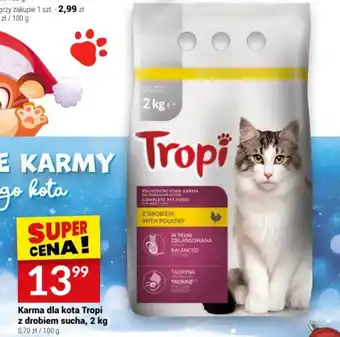 Twój Market Karma dla kota Tropi z drobiem sucha, 2 kg oferta