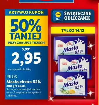 Lidl Masło ekstra 82% 200 g/1 opak. oferta