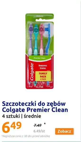 Action Szczoteczki do zębów Colgate Premier Clean 4 szt. oferta