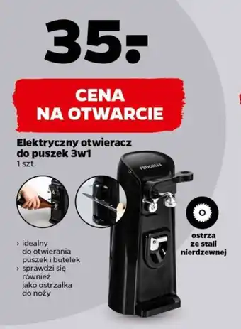 Netto Elektryczny otwieracz do puszek 3w1 oferta