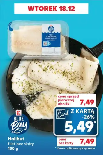 Kaufland Halibut filet bez skóry 100 g oferta