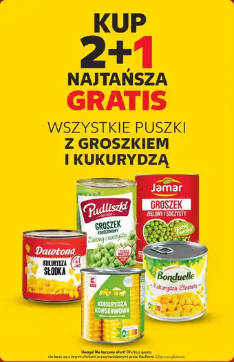 Kaufland WSZYSTKIE PUSZKI Z GROSZKIEM I KUKURYDZĄ oferta