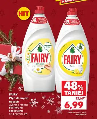 Kaufland FAIRY Płyn do mycia naczyń 650/900 ml oferta