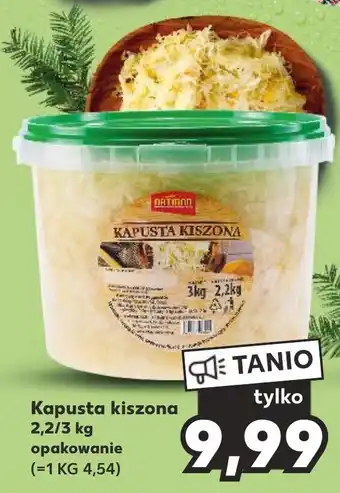 Kaufland Kapusta kiszona 2,2 / 3 kg oferta