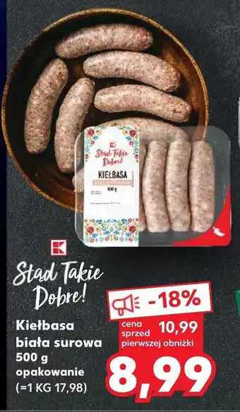 Kaufland Kiełbasa biała surowa 500 g oferta