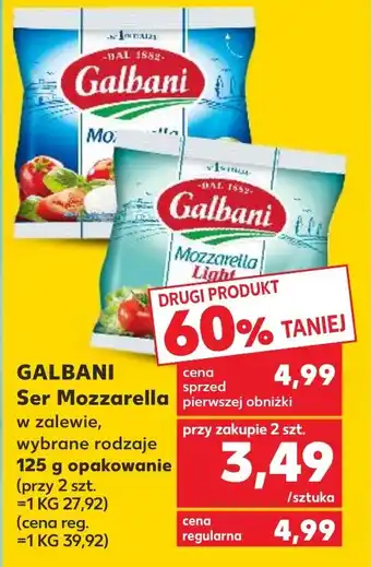 Kaufland GALBANI Ser Mozzarella 125 g oferta
