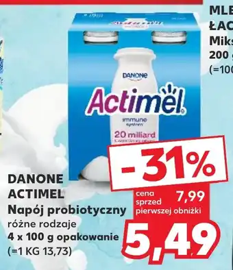 Kaufland DANONE ACTIMEL Napój probiotyczny 4 x 100 g oferta