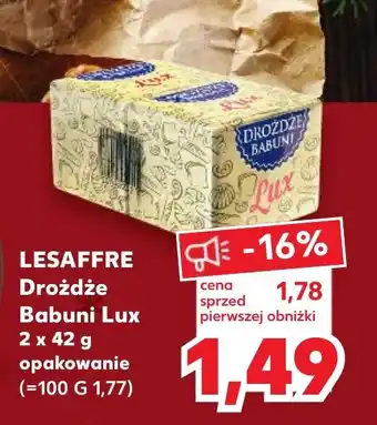 Kaufland LESAFFRE Drożdże Babuni Lux 2 x 42 g oferta