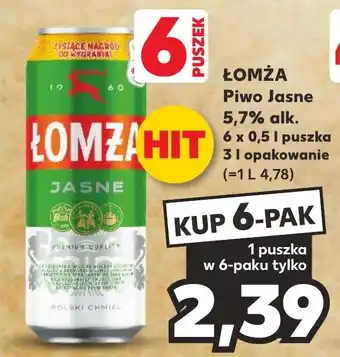 Kaufland ŁOMŻA Piwo Jasne 0,5 l oferta