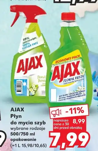 Kaufland AJAX Płyn do mycia szyb 500/750 ml oferta