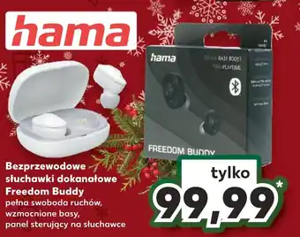 Kaufland hama Bezprzewodowe słuchawki dokanałowe Freedom Buddy oferta