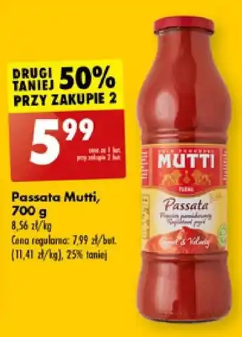 Biedronka Passata Mutti 700 g oferta