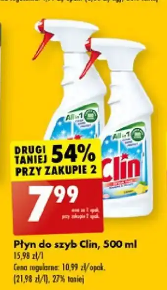 Biedronka Płyn do szyb Clin 500 ml oferta