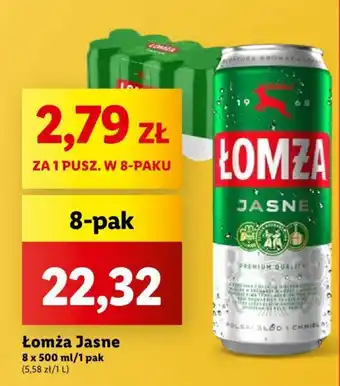 Lidl Łomża Jasne 8 x 500 ml/1 pak oferta