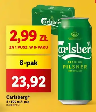 Lidl Carlsberg 8 x 500 ml oferta