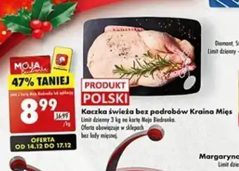 Biedronka Kaczka świeża bez podrobów Kraina Mięs 1 kg oferta