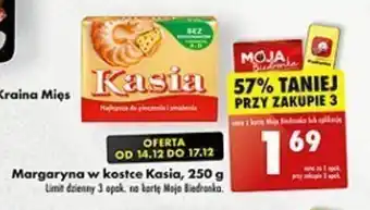 Biedronka Margaryna w kostce Kasia, 250 g oferta