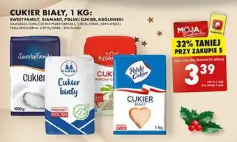 Biedronka CUKIER BIAŁY, 1 KG oferta
