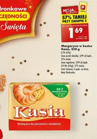 Biedronka Margaryna w kostce Kasia, 250 g oferta