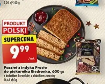 Biedronka Pasztet z indyka Prosto do piekarnika Biedronka, 600 g oferta