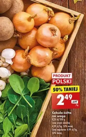 Biedronka Cebula żółta 1 kg oferta