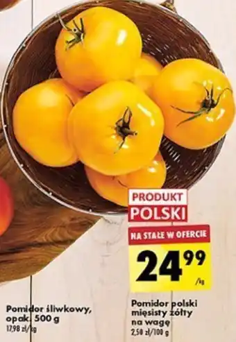 Biedronka Pomidor polski mięsisty żółty 1 kg oferta