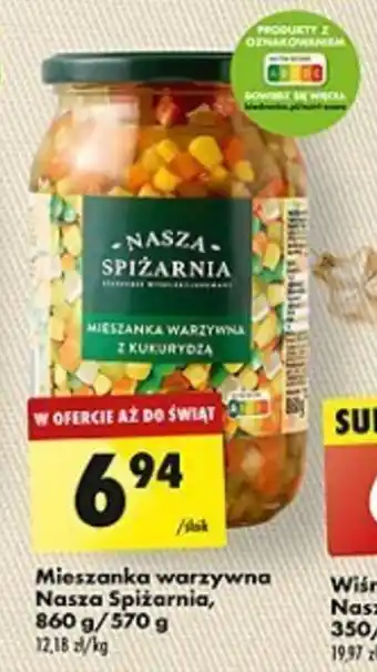 Biedronka Mieszanka warzywna Nasza Spiżarnia, 860 g/570 g oferta