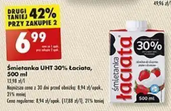 Biedronka Śmietanka UHT 30% Łaciata, 500 ml oferta