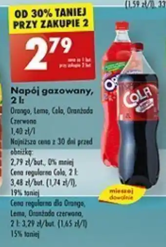Biedronka Napój gazowany, 2 l oferta