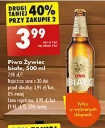 Biedronka Piwo Żywiec białe, 500 ml oferta