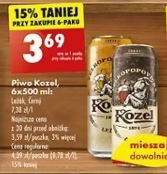 Biedronka Piwo Kozel, 500 ml oferta