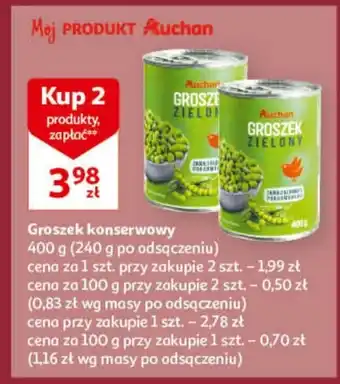 Auchan Groszek konserwowy auchan oferta