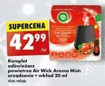 Biedronka Komplet odświeżacz powietrza Air Wick Aroma Mist: urządzenie + wkład 20 ml oferta