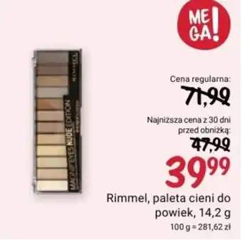 Rossmann Rimmel, paleta cieni do powiek, 14,2 g oferta