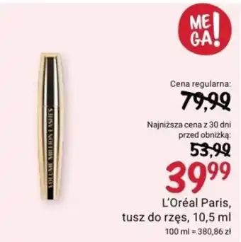 Rossmann L'Oréal Paris, tusz do rzęs, 10,5 ml oferta