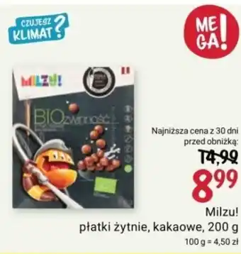 Rossmann Milzu! płatki żytnie kakaowe 200 g oferta