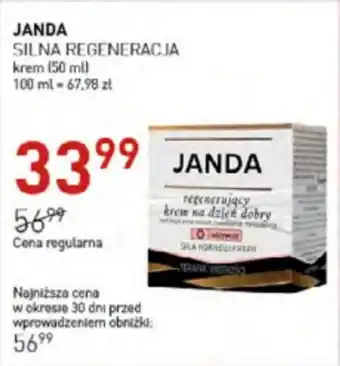 Jawa Drogerie Krem przeciwzmarszczkowy janda oferta