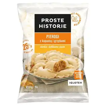 Carrefour Proste historie pierogi z kapustą i grzybami 450 g (16 sztuk) oferta