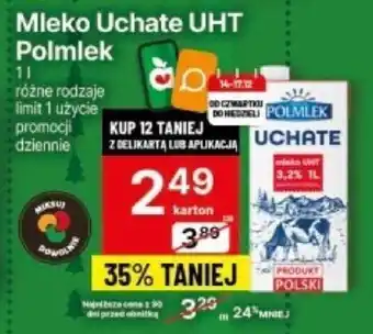 Delikatesy Centrum Mleko Uchate UHT Polmlek 1l oferta