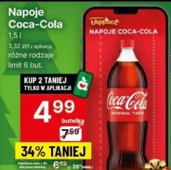 Delikatesy Centrum Napoje Coca Cola 1,5l oferta